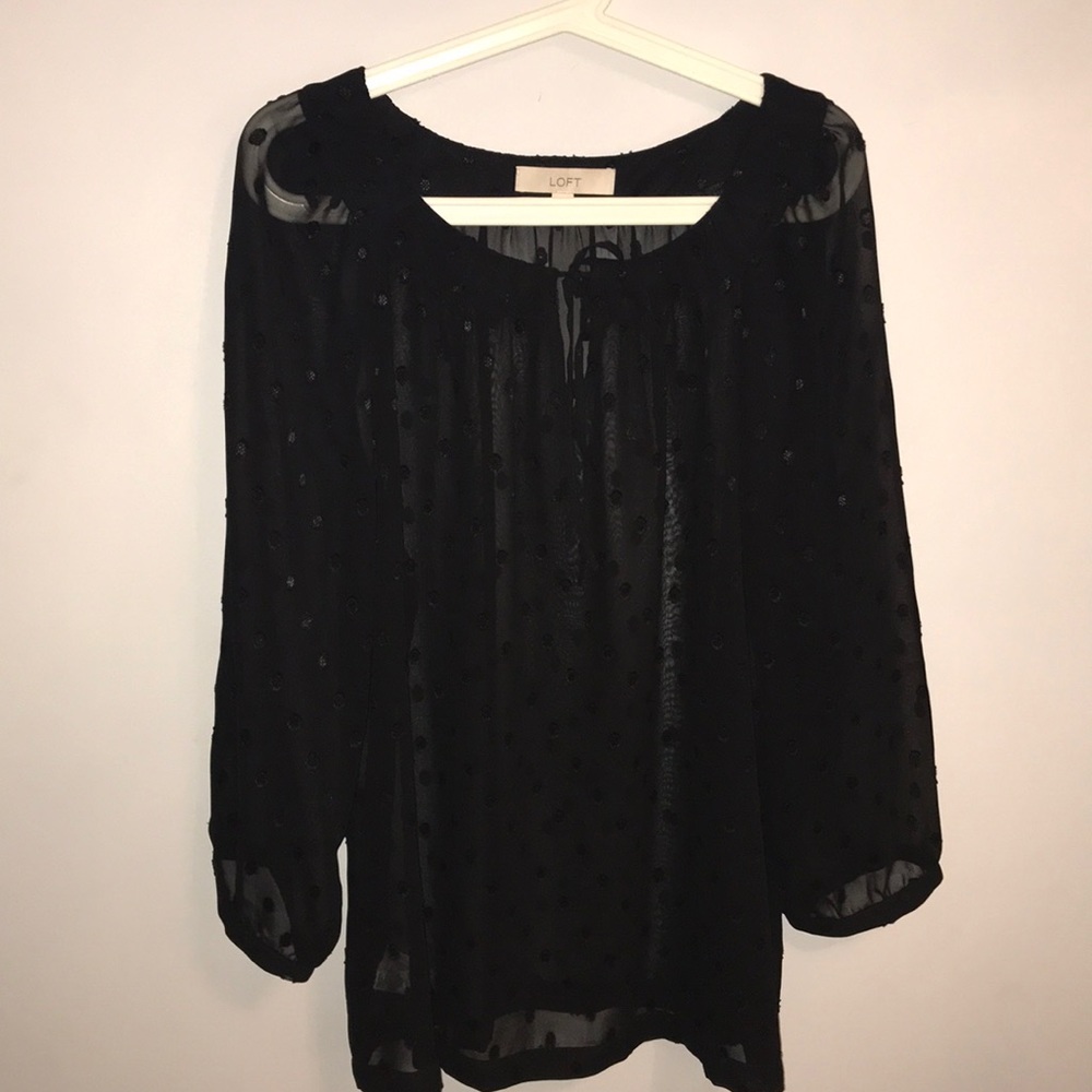 Loft sheer top size xl